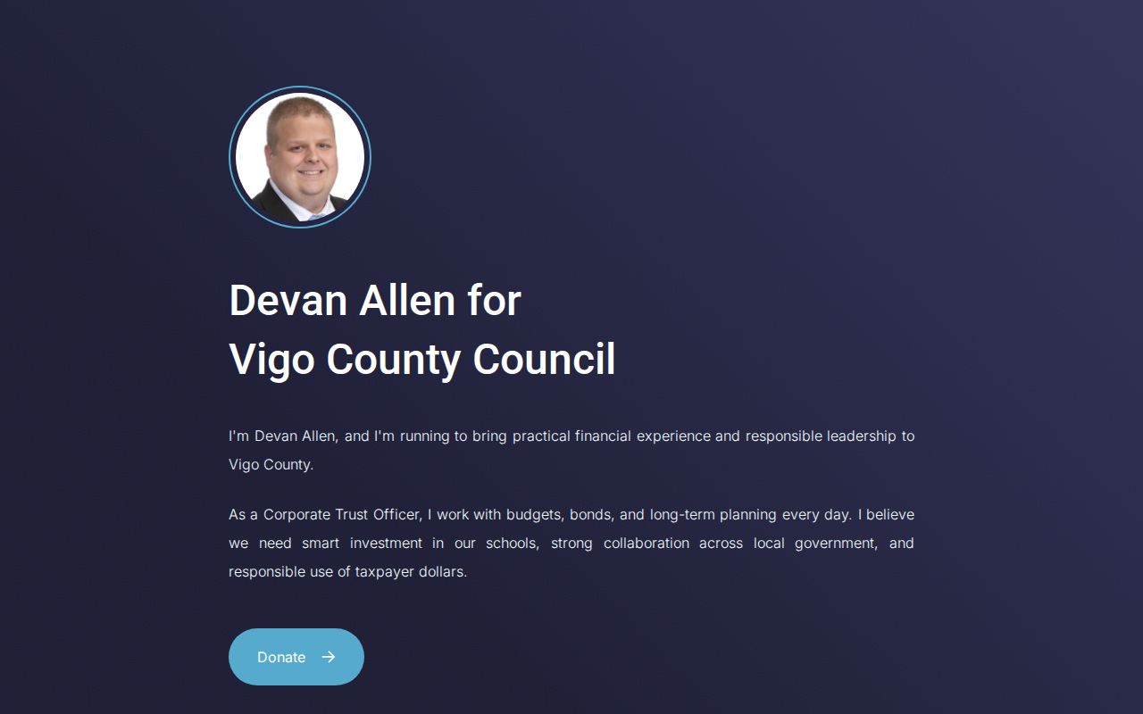Devan Allen for Vigo County Council District 1
